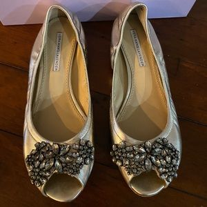 Authentic Vera Wang jewelled Luna ballerina flat